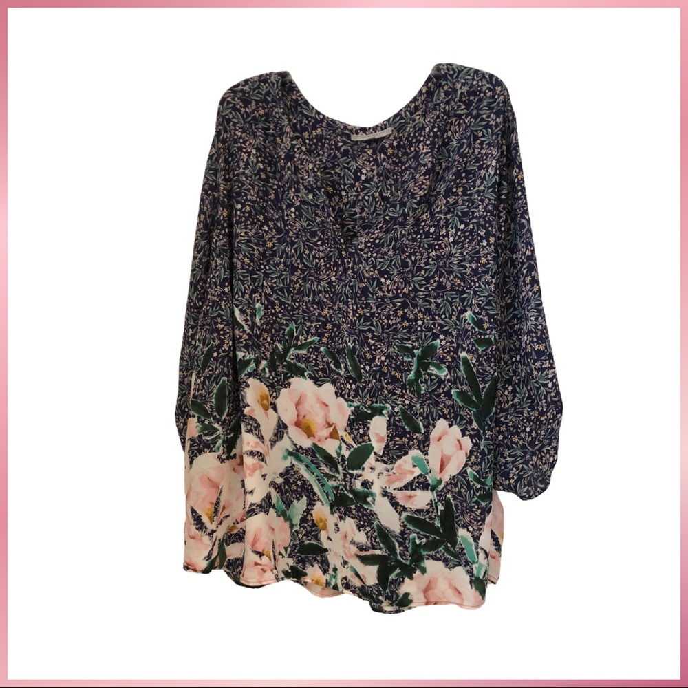 Daniel Rainn plus size 3/4 length sleeve blouse